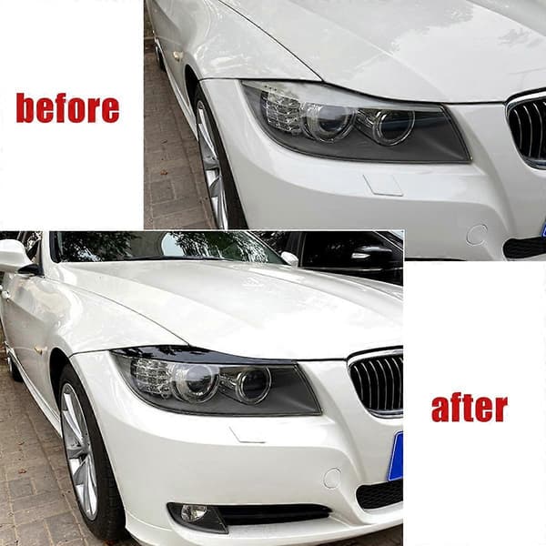 For 3-serie E90 E91 320I 330I 2005-2012 Frontlyktdeksel Pyntelist Øyenbryn Deksel Trim Stic