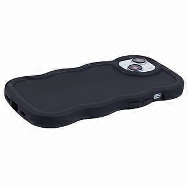 WANLONFENG XL-serien för iPhone 14 Skal Vågkant TPU-skydd med Härdat Glasfilm (Stil A)