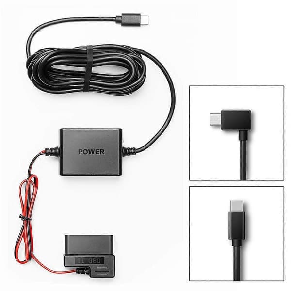 til 70mai obd- Hardwire Kit Parkerings Overvågningskabel 24 timer til Type-C USB