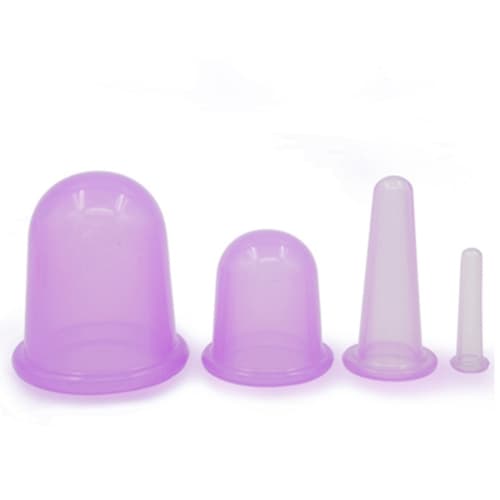 Cupping 4-pak - Vakuumkopper til massage/cellulitebehandling, CJY