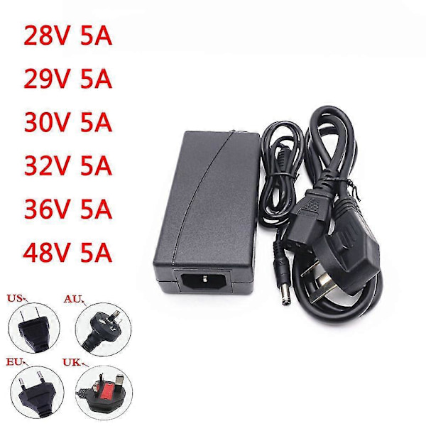 28v5a 29v5a 30v5a 32v5a 36v5a 32v 5a Switching Strømforsyning 48v5a DC Strømforsyning 28V 5A EU