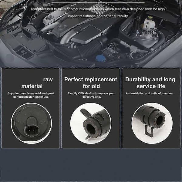 Motor Sole Breathing Vent Pipe Line för GLC C E-klassfordon Black