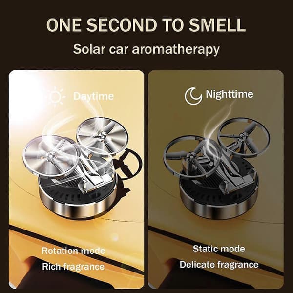 Solar Helikopter Ornamenter Bil Parfume Bil Aromaterapi Bil Lugtfjerner A