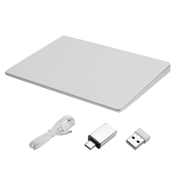 Bluetooth Touchpad Multi-Funktions Gestus Trackpad Genopladelig Trådløs Touchpad til Bærbar IPad I White