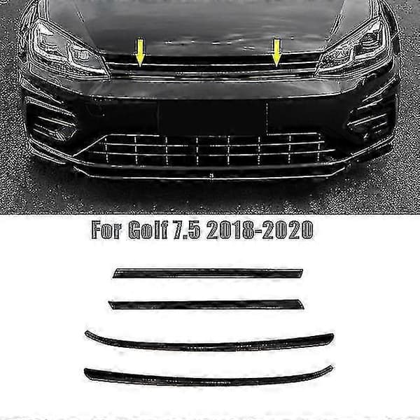 4 st Bil Främre Nedre Grillremsa För Golf 7.5 Mk7.5 Modifierade Dekorativa Tillbehör