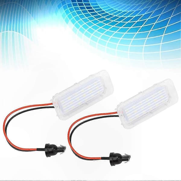 2PCS LED registreringsskyltsbelysning för Focus 2 Halvkombi 2008-2012