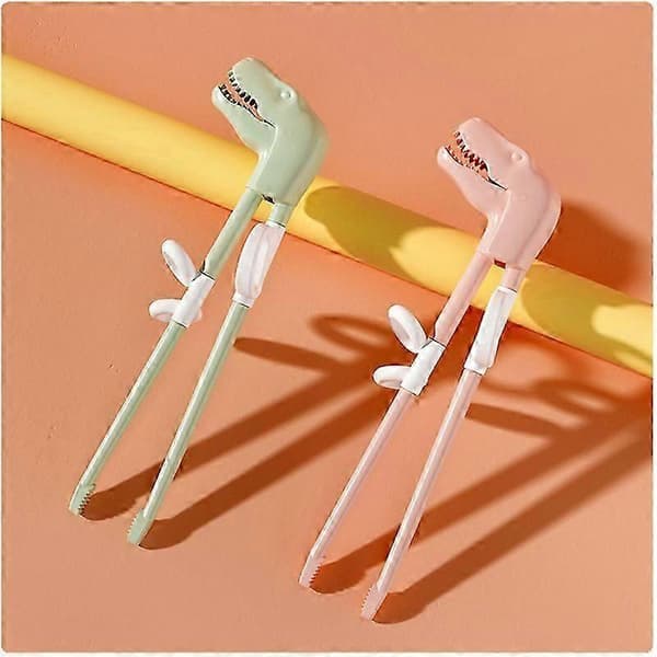 Dinosauriebestickset för barn - 2-pack ätpinnar för barn
