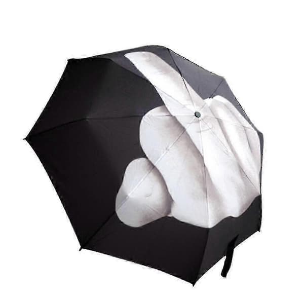 Cool Mode Sort Paraply med Nyt Langemand Design