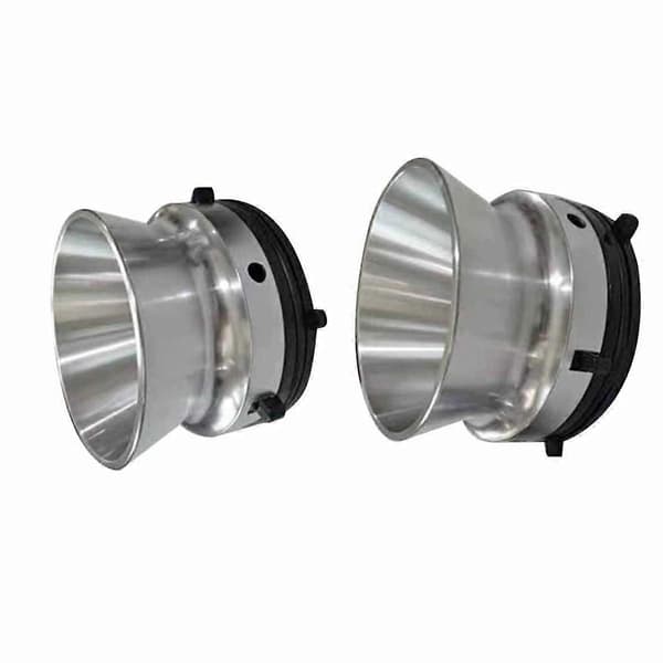 1 par 1/4 tomme 10 tommer NAB navadapter for Studer ReVox, universell aluminiumsladeenhet Silver