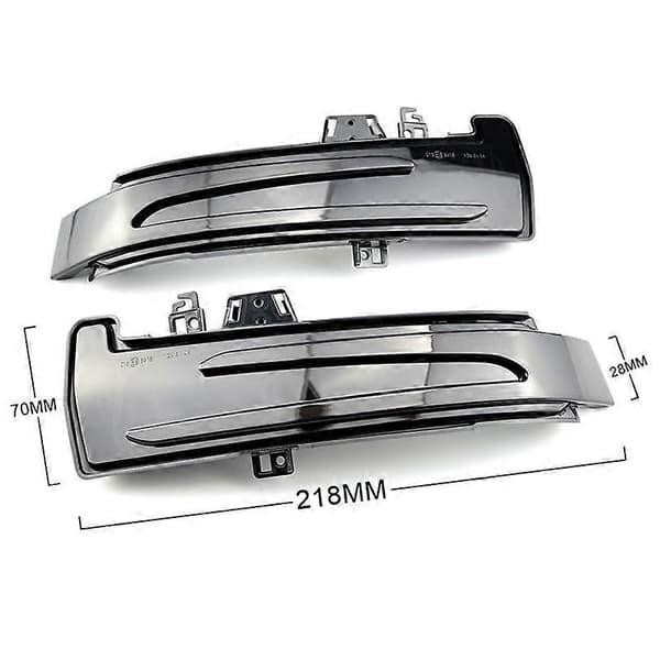 Dynamisk LED-blinklys for sidespeilindikator for W204 W176 W212 CLA C E S GLA Cl Black