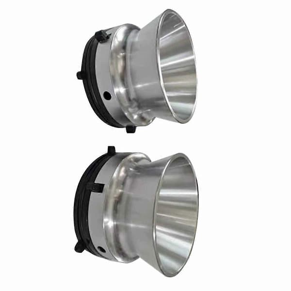 1 par 1/4 tomme 10 tommer NAB navadapter til Studer ReVox, universel aluminiumsindlæsningsenhed Silver