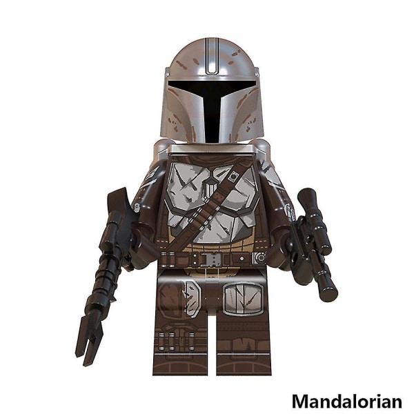 8st Star Wars Mandalorian Series Minifigurer Byggklossar Kit, Mini Action Figurer Leksaker Presenter Ho