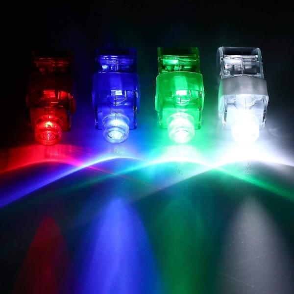 100 st Led Finger Lights, blinkande Light Up Rings-yujia