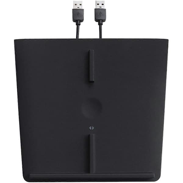 Billadapter 10W Trådløs Lader for Model 3 Midtkonsoll Ladeplate med Dobbel USB-porter Dobbel Rask Mo