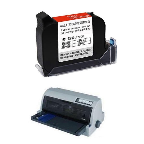 2790K 12,7 mm hurtigtørrende håndholdt inkjet blækpatron til ukrypteret printer