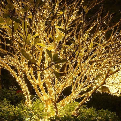 100M 1000 LED Julbelysning Utomhus Fairy String Lights Högtid