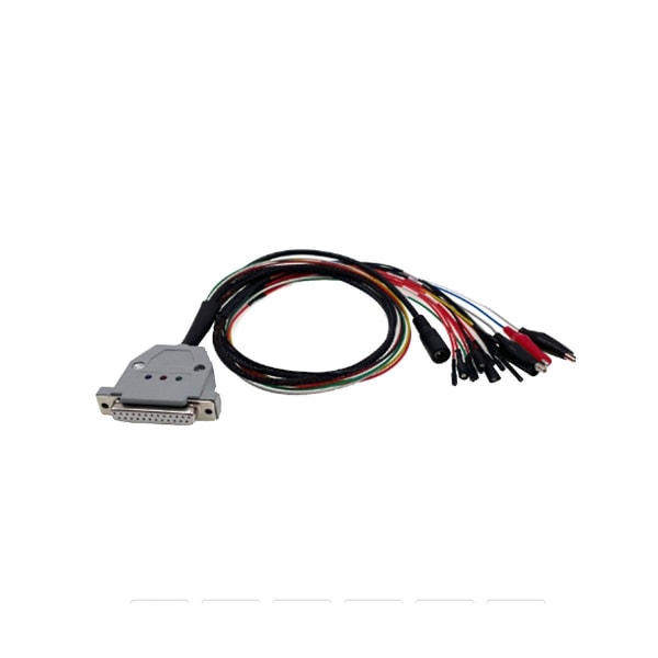 3 LED-lys med switch Boot Bench kabel DB25 til SM2 Pro+ J2534 VCI Læs og skriv ECU Batt Vcc Kline Can-l