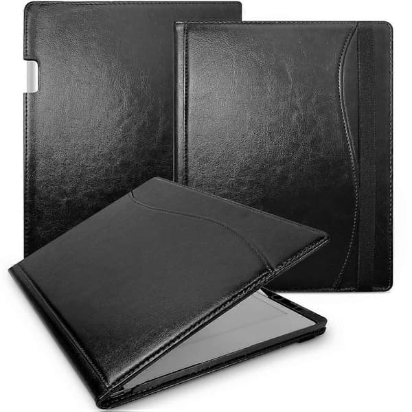 Til ReMarkable Paper Pro Etui Kortpladser Stativ PC+PU Læder E-læser Cover med Penholder - Multicolor Black