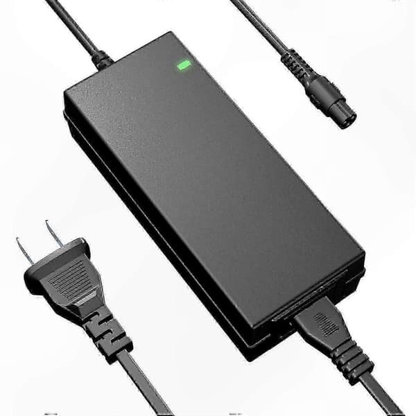 42V 2A Laddare för Elscooter Hoverboard Batteri Strömadapter black One Size