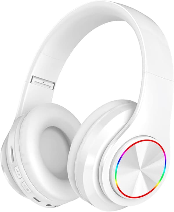 Bluetooth 5.0 langattomat kuulokkeet, valkoinen