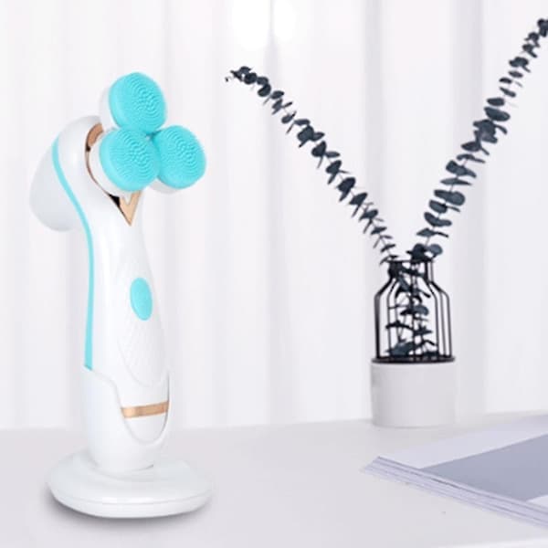 Elektrisk rensebørste i silikone til eksfoliering af hudorme