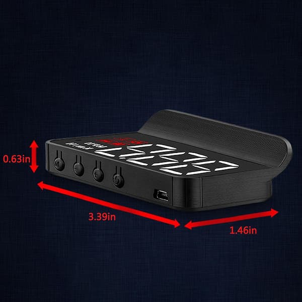 Head Up Display, Universal GPS Hud til bil, Speedometer USB-interface, Hastighed, Kørselsretning, Overhastighed, Ryd Fejlkode, til Alle Køretøjerfor-eyzi Black