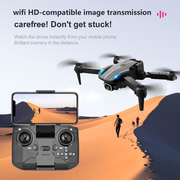 KY907 Mini Drone taitettavat esteiden välttäminen 4K-kameranelikopterihelikopterilentokonelelut pojille
