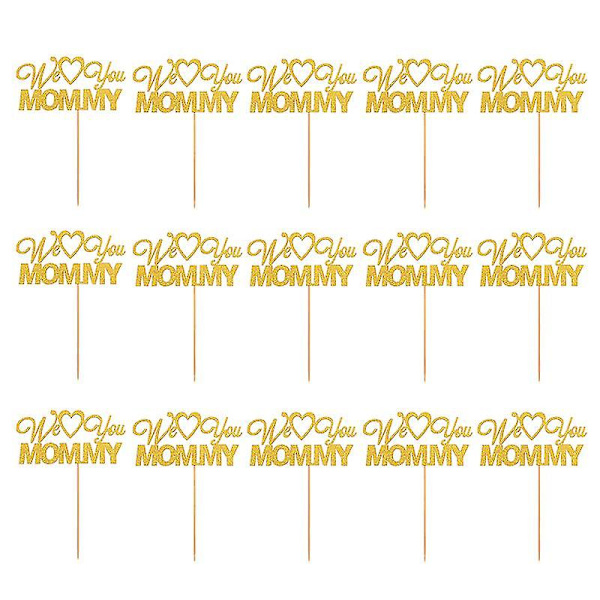 15 stk. festlige cupcake-topper