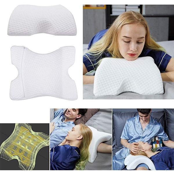 1-pakning Multifunksjonell Memory Foam-pute, Side Sovende Arm