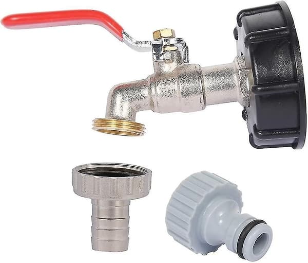 Tankadapter S60x6 Gevindforbindelse Udskiftningsventil Tilbehørsdele Afløbsadapter til 1/2 tomme Slange