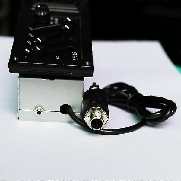 Professionell 4-bands akustisk gitarrförförstärkare förstärkare Eq-7545 Piezo Pickup 6,5 mm utgång akustisk gitarr (haoyi