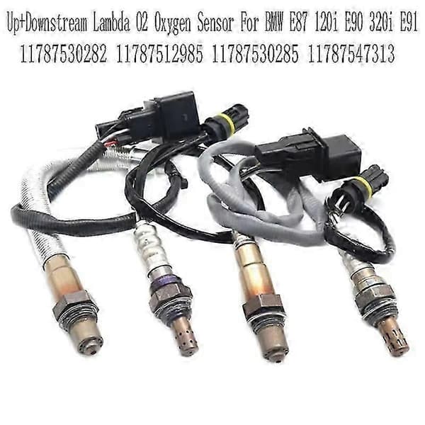 4 st Uppströms+Nedströms O2 Oxygen Sensor för E87 120i E90 320i E91 11787530282 11787512985 11787530285 11787547313