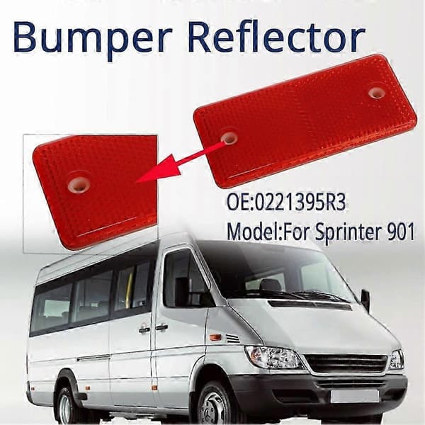 2 st bilbakre stötfångarreflektor för Mercedes-Benz Sprinter 2002-2006