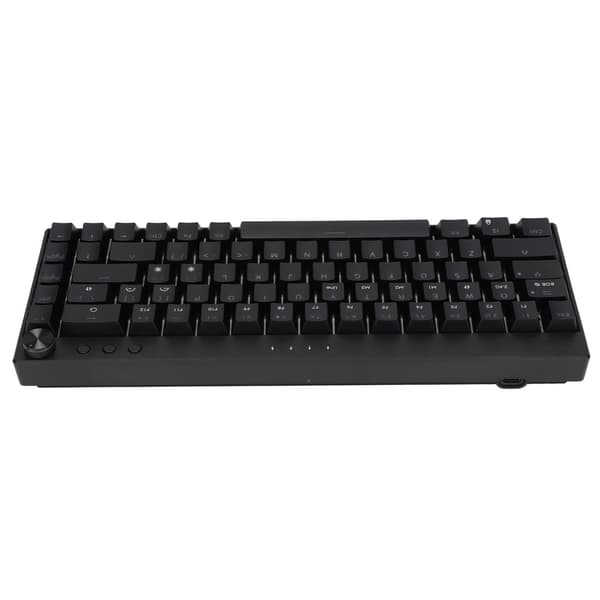 68 Keys Mechanical Keyboard RGB Backlight Wireless Wired 3 Modes 1800mAh Battery Black Gaming Keyboard with Black Switch