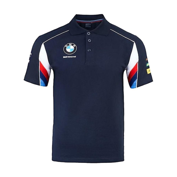 Helt Ny Motorcykel Tøj Hurtigtørrende Åndbar Skjorte - Off Road Racing Polo T-shirt Til Mænd 50% Tilbud Navy blue L