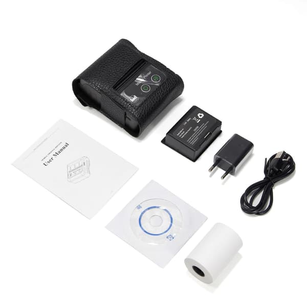 Portable Receipt Printer Wireless Bt Mini Receipt Printer Pos Mobile Printer, Esc/pos Compatible With Android IosCJY