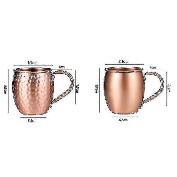 530ml 100% Ren Koppar Mugg Moskva Mule Mugg Trumma Kopp Cocktail Kopp Ren Koppar Mugg Restaurang Bar Col