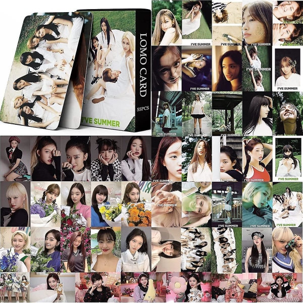 Ive Photo Cards 55st Ive Ive Summer Photocard Kpop Ive Lomo Cards Present till Fans Dotter