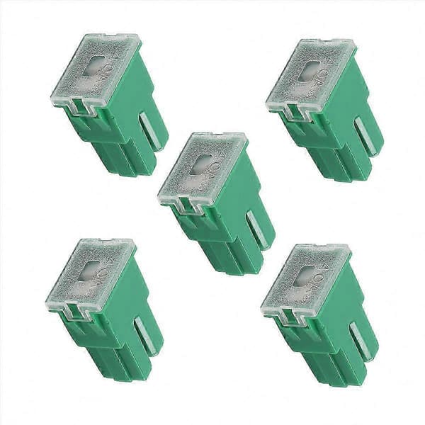 Grön 40A honbladssäkring för fordonsbruk (5-pack) Green
