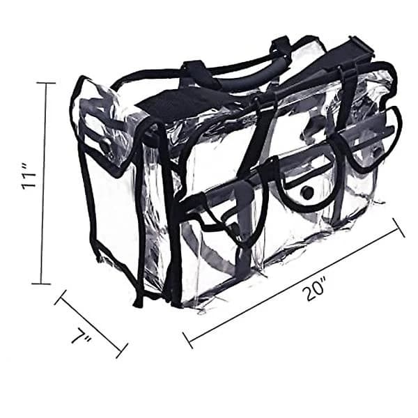 Transparent necessär med stora ytterfickor CJY