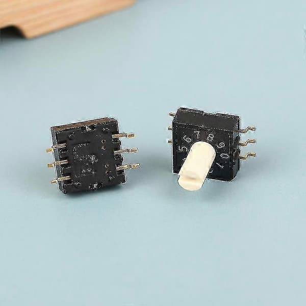 2-pack vridomkopplare med handtag, 10-läges 0-9 kodningspatch 3:3