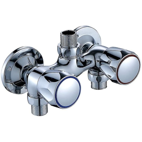 Modern Brass Shower Faucet For Bathroom Cold And Hot Water, Wall Mounted Mixer Tap With Chrome Control Switch(BEJOEY)