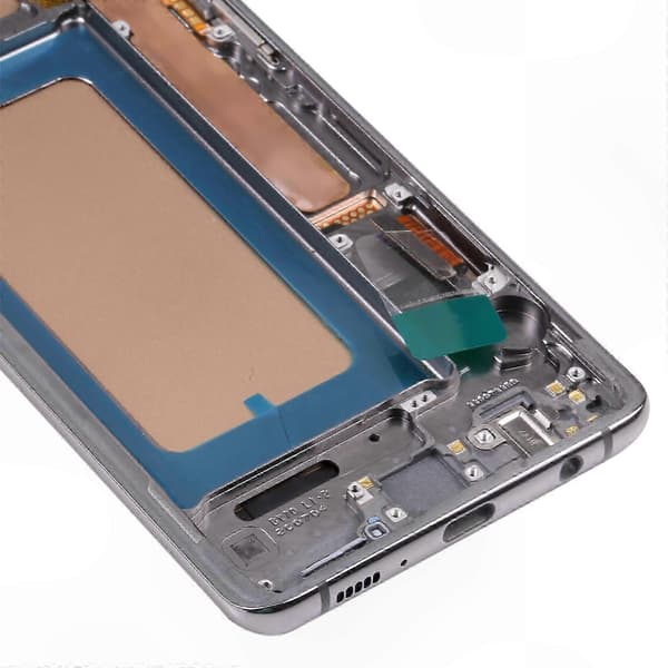 Fullständig LCD-skärmenhet för Galaxy S10+ med ram, ingen fingeravtrycksfunktion Black