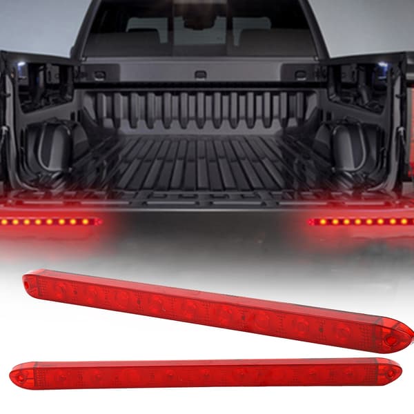 LED High Mount Third Brake Light for Trailer, RV, Caravan, Bus, Truck Black
