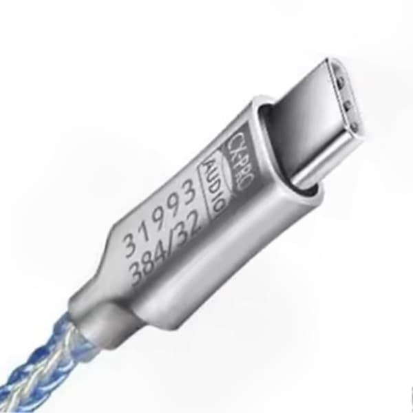 USB-C til 3,5 mm lydadapter med hodetelefonforsterker, 32-bit 384kHz lydkvalitet for øretelefoner og hodetelefoner Silver