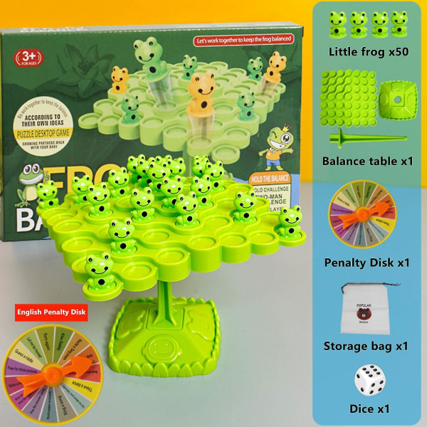 Balance Game Kit Tree Frog Brettspill Educational Number Toy Interactive Toy, 100 % nytt