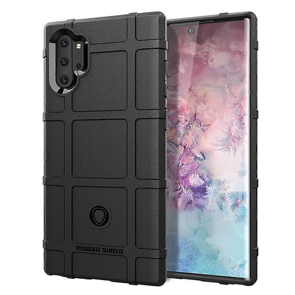 Støtsikkert beskyttelsesdeksel i silikon med full dekning for Galaxy Note 10 Pro / Note 10+ Black