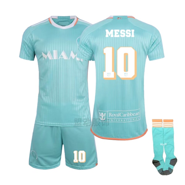 25 Messi Miami trøje Argentina fodbold sæt hjemmebane dagslys nr. 10 Basa træningsdragt til børn 8 2 8 28