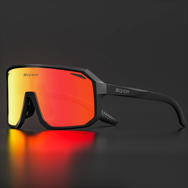 SCVCN Trend färgade linser solglasögon herr löpning cykelglasögon dam fritid sport vandringsglasögon UV400 skyddsglasögon DZ-SC-X62-01 DZ-SC-X62-01 1lens-no-box