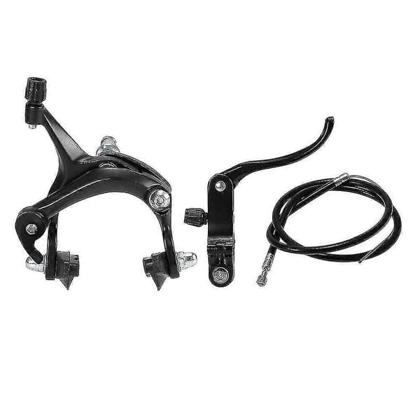 Fram/Bak Fixie Cykel Broms Kit Landsvägscykel Cruiser Broms Set Cykel Bromsok Broms Kit Sidodrag Broms Set Black Front brake set